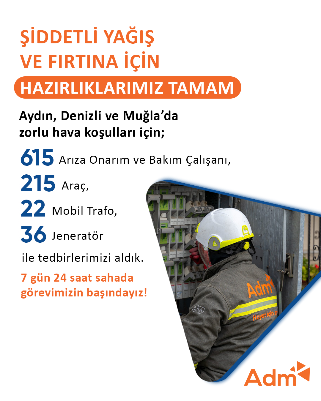 Şiddetli Yağış ve Fırtına İçin Hazırlıklarımız Tamam